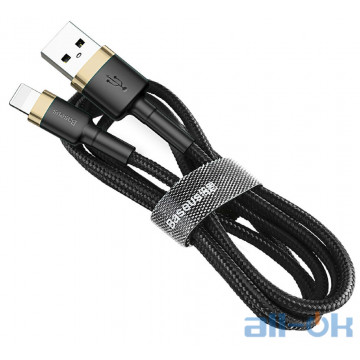 Кабель Baseus USB to Lightning Cable 1.5A (2m) Gold-Black (CALKLF-CV1)